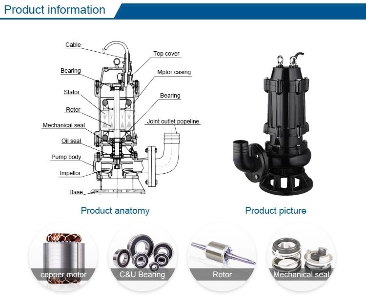 Submersible Sewage Pump（Waste Dirty Water Pumps）information